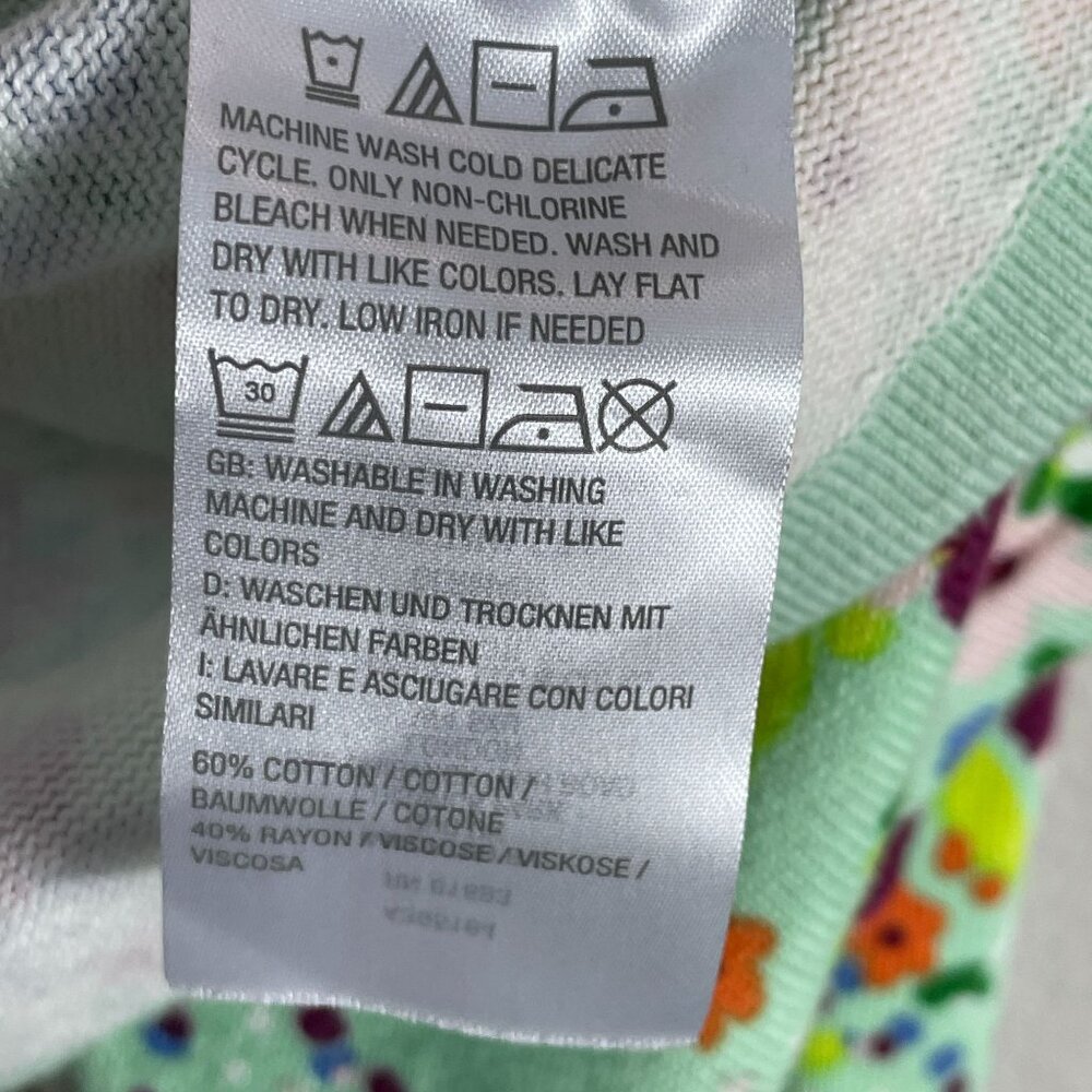 Isaac Mizrahi‎ Live! Womens Plus 4X Floral Open Cardigan Colorful Bolero Knit - Picture 6 of 12